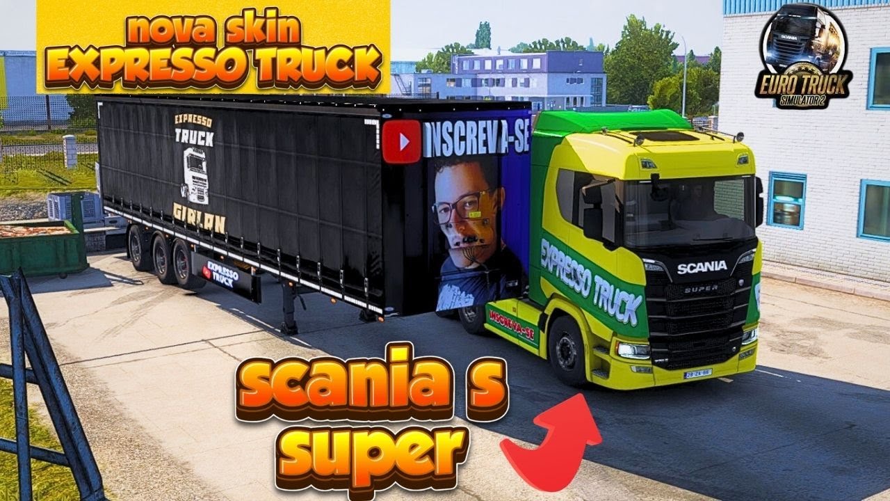 SCANIA S super 770cv com skin personalizada carregado com SILICA (19 T) -ETS2 1.57-