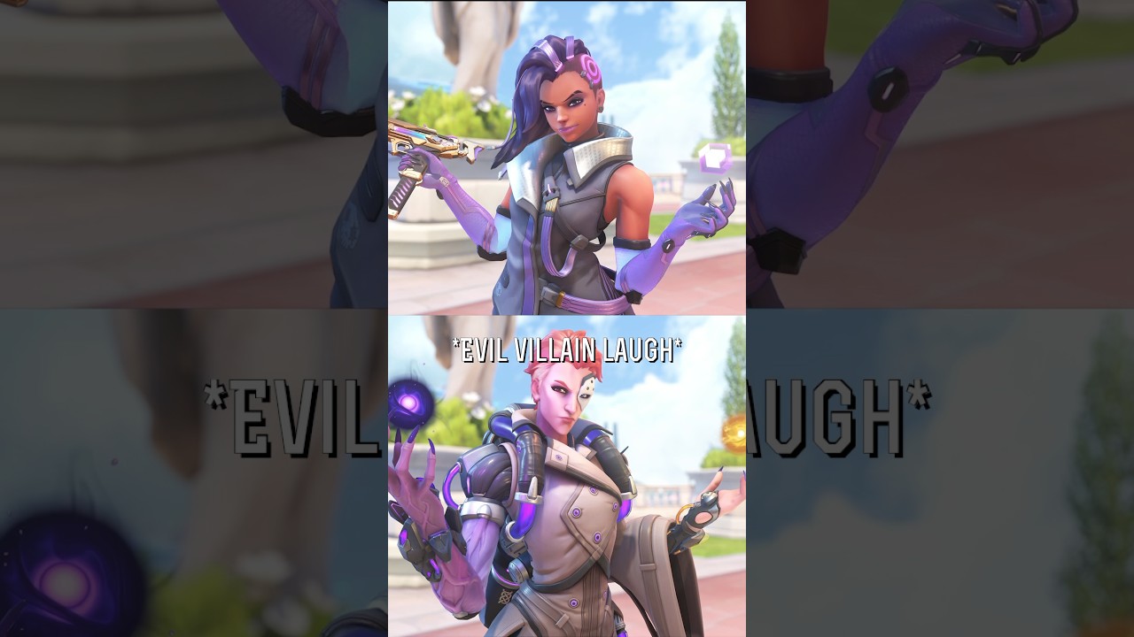 Sombra and Moira on Circuit Royal interaction - Overwatch 2