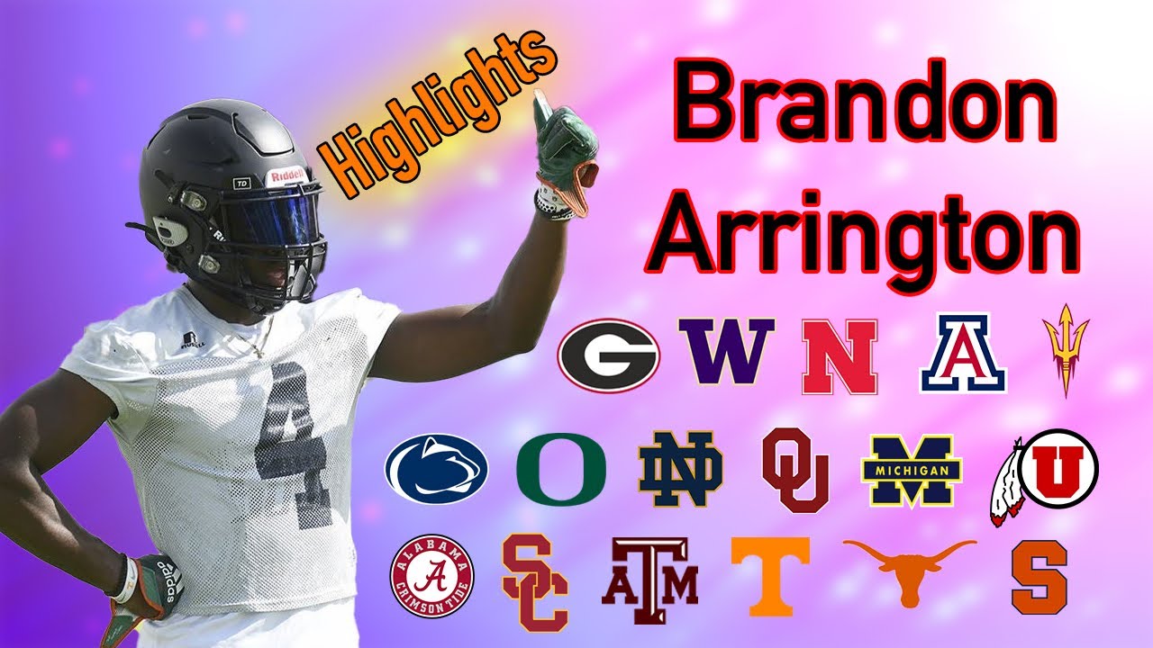 Brandon Arrington Highlights || Football and Track Star