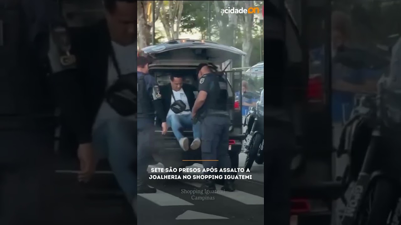 Sete s&atilde;o presos ap&oacute;s assalto a joalheria no Shopping Iguatemi