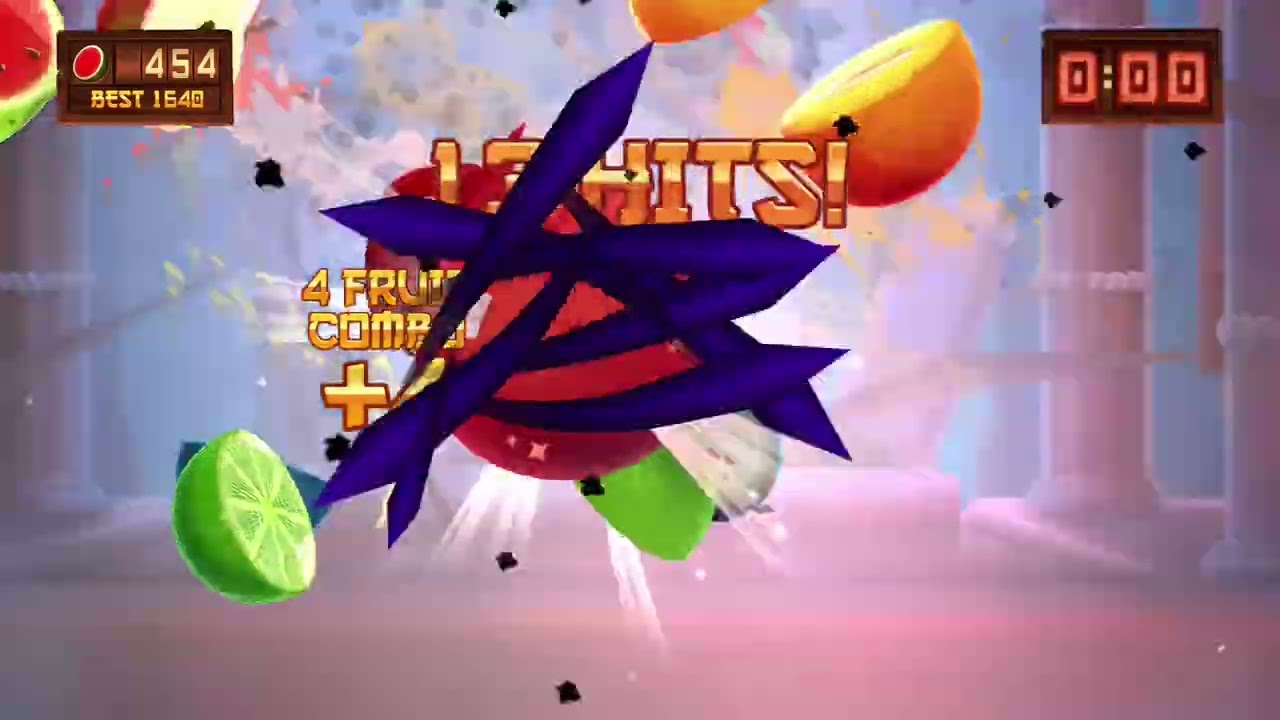 Fruit Ninja Kinect 2 Pomegranate 106 hits