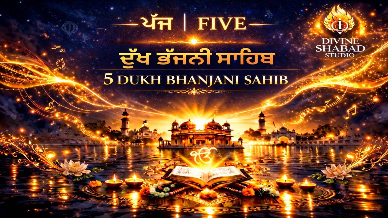 5 Dukh bhanjani sahib | ਦੁੱਖ ਭੰਜਨੀਂ ਸਾਹਿਬ | ਨਿਤਨੇਮ | Nitnem | Divine Shabad studio#dukhbhanjanisahib