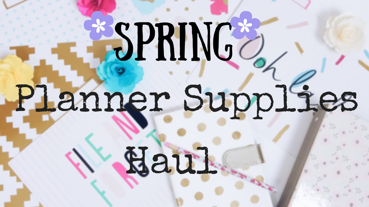 Spring Planner Supplies and Home Office Decor Haul