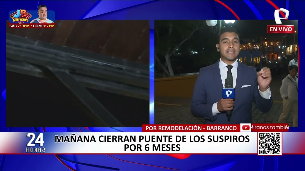 Barranco: cierran el Puente de los Suspiros por seis meses desde mañana