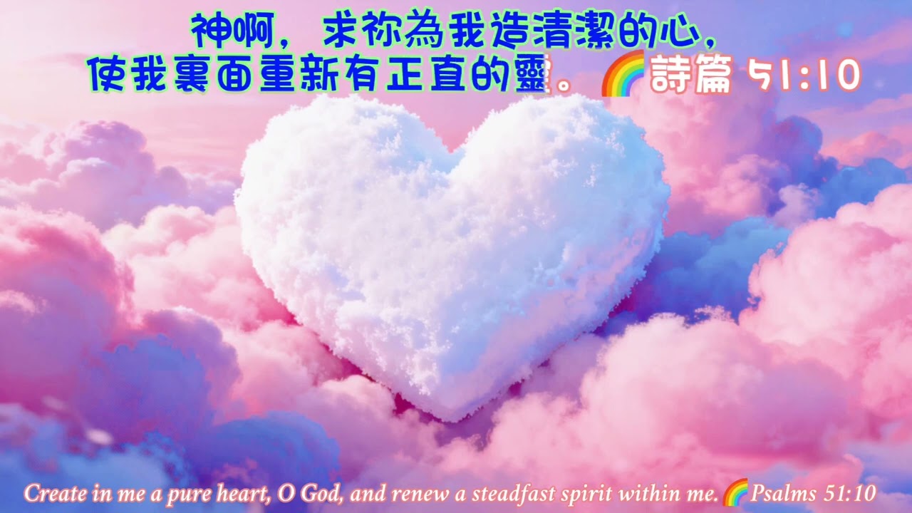 🌈181#詩51:10😇#大齋期#靈閱之旅#豎琴音樂#每當我瞻仰你#Ps51:10#DivineReading1.Reading2.#Meditation3.Prayer4#Contemplation