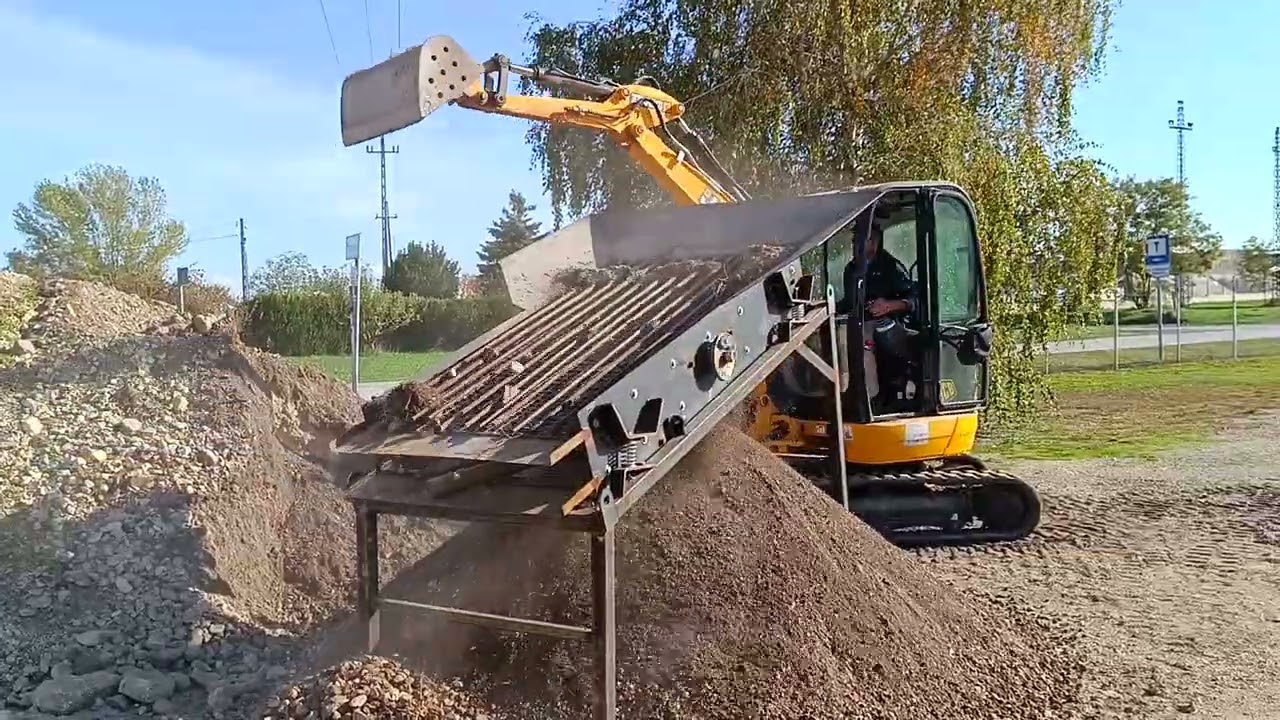 Benzin motoros föld rosta.Screener test