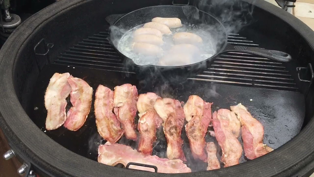 Breakfast on the Kamado joe big joe 3
