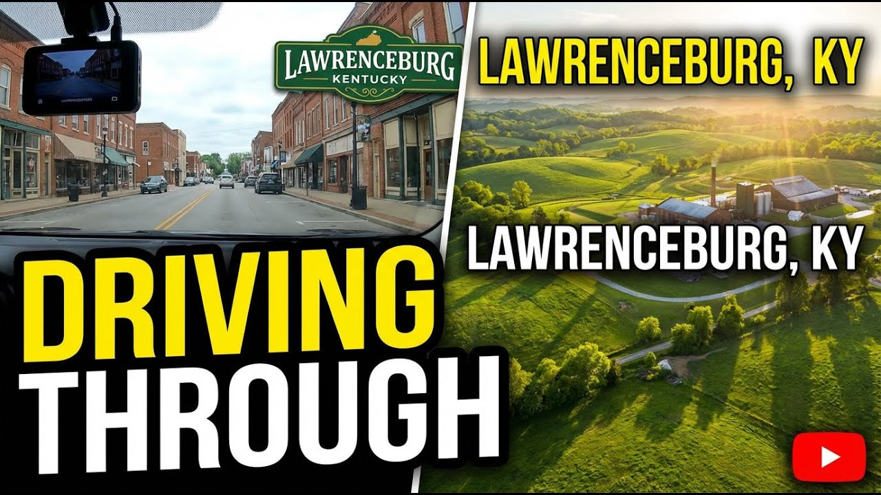 Driving through Lawrenceburg, Kentucky