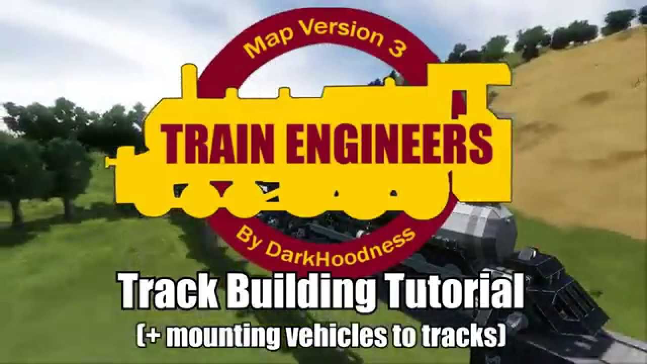 Space Engineers Rail Track Building Tutorial - DH Train Engineers v3