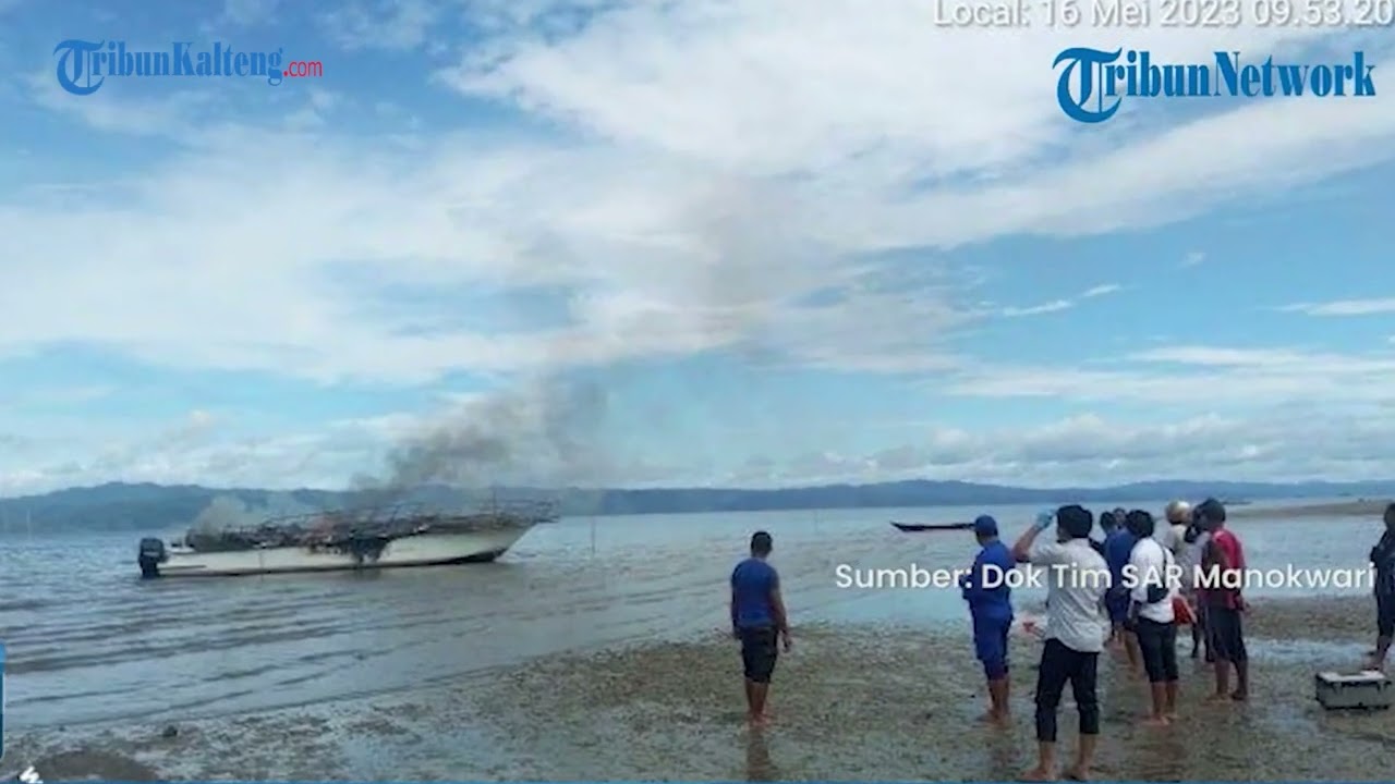Speedboat Meledak Milik Pemkab Teluk Wondama