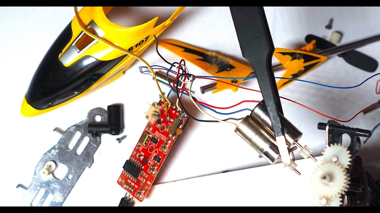 Syma S107G How to replace motor, pull out