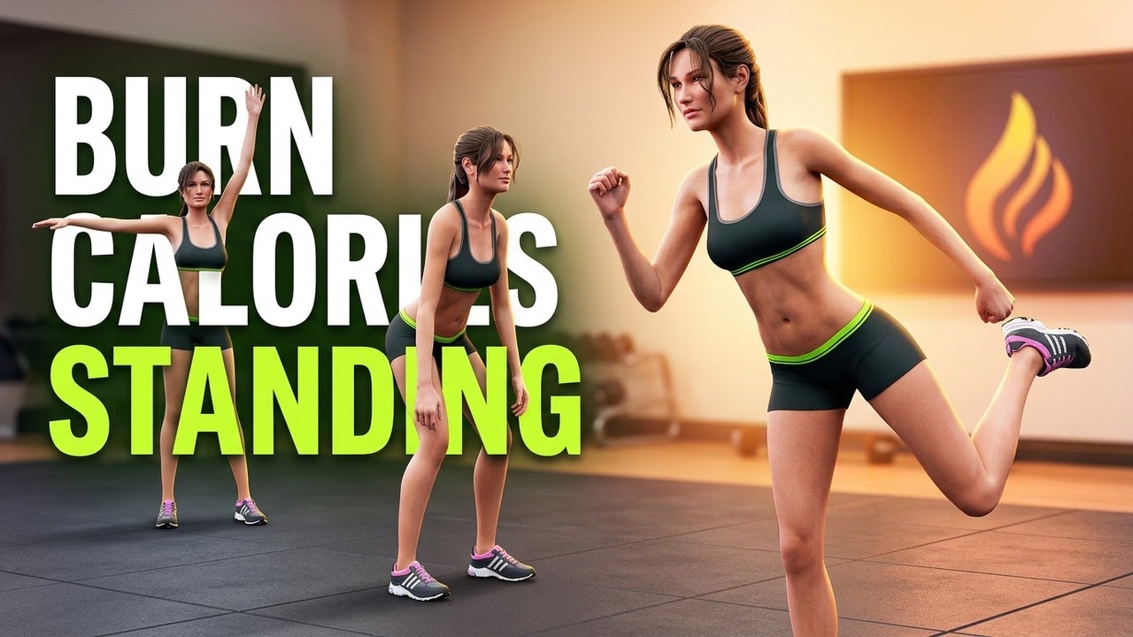 15 Min Standing Workout to Burn Calories Fast | No Jumping