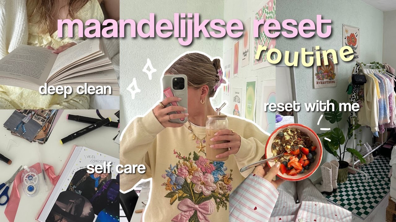 cozy girl summer 🫧 reset with me, terug in routine komen, self care & meer