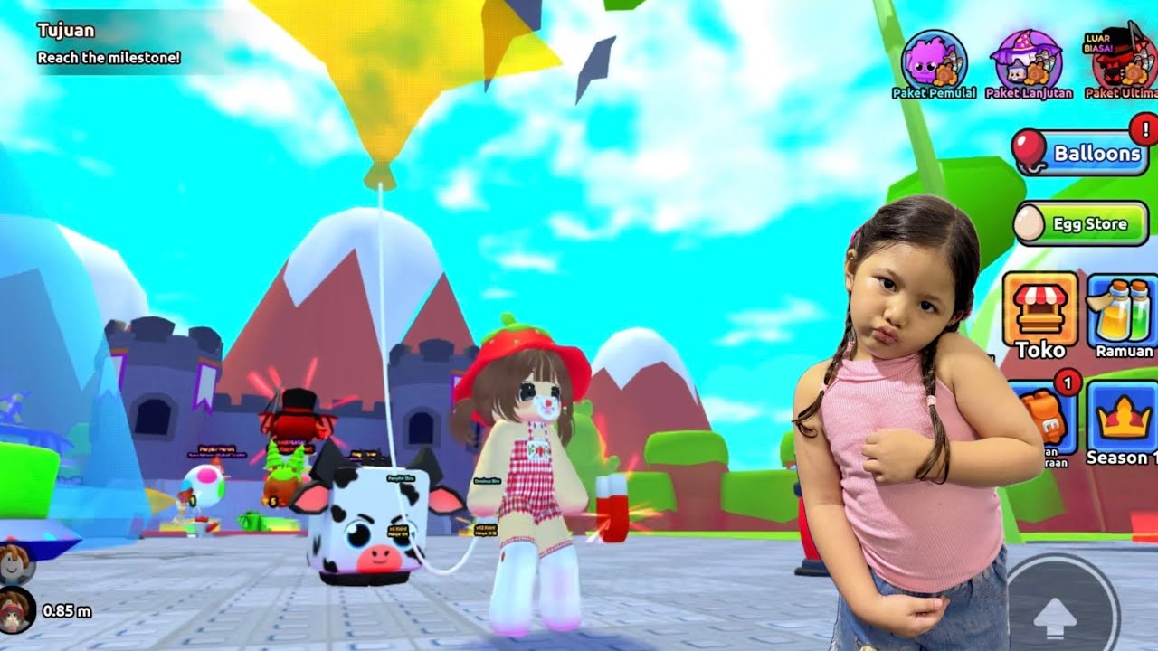 TEMENIN BOCIL MAIN BALOON DI ROBLOX
