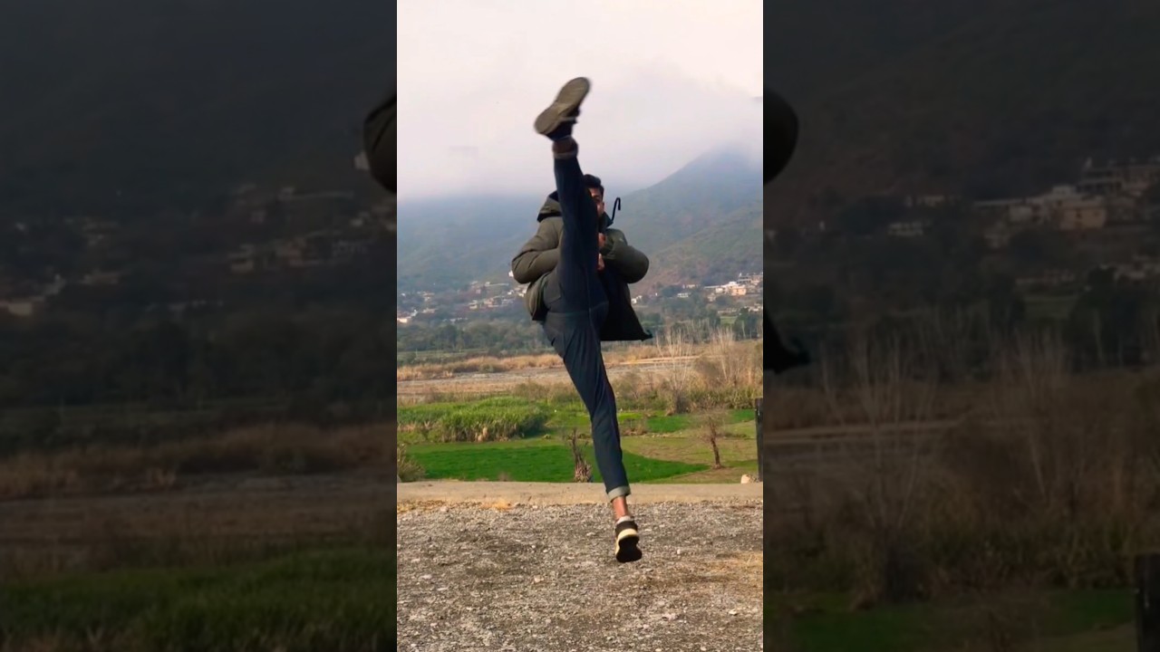 360 turning kick 😱🔥with beauty 😱