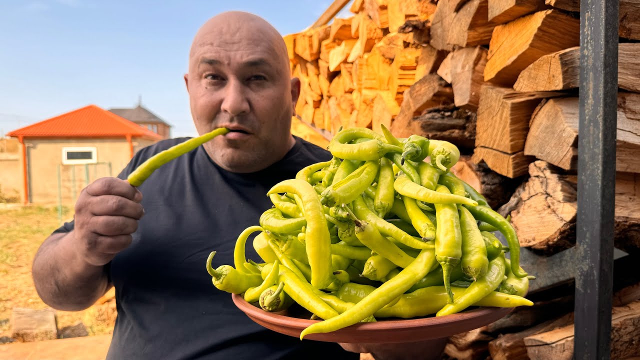ASMR Жгучего перец 🌶️ и рецепт жареного мяса 🥩