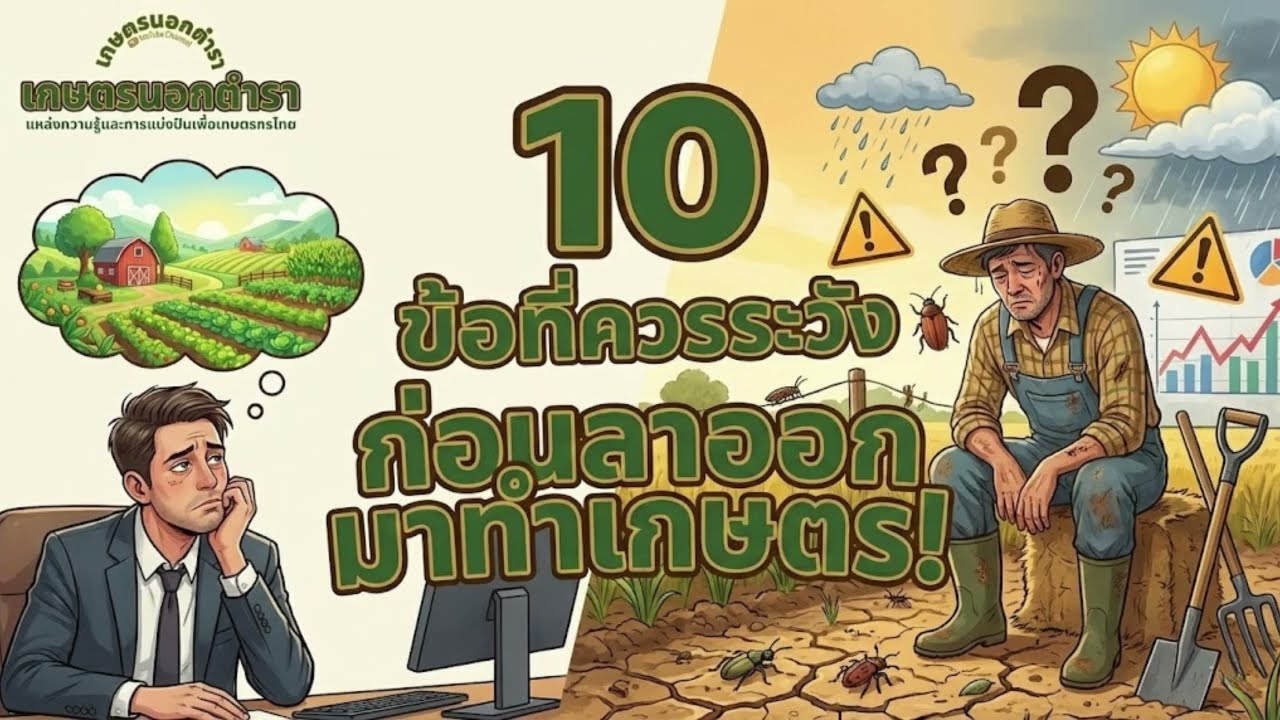ปรับความคิด ก่อนลาออกไปทำเกษตร: จากฝันสู่ธุรกิจ | เกษตรนอกตำรา