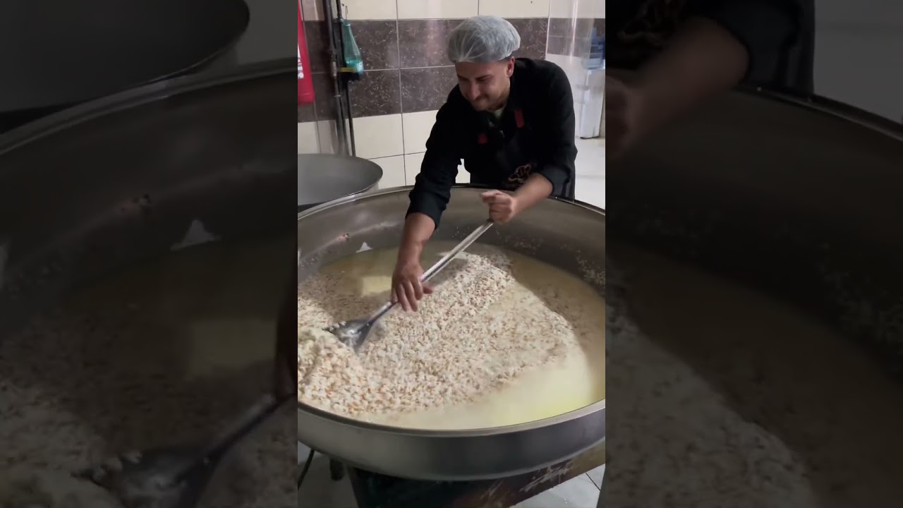 250 kişilik pirinç pilavı yapımı 