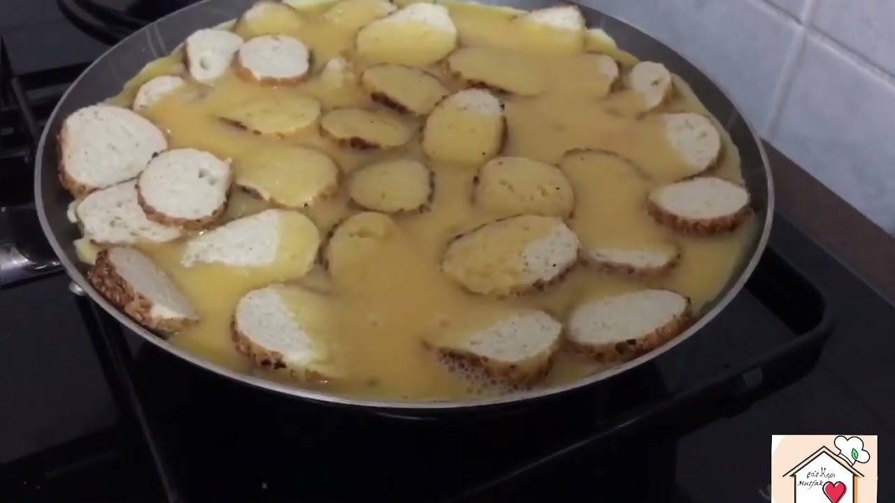 MUHTEŞEM BİR KAHVALTILIK 💯  - BAYAT SİMİTLİ OMLET TARİFİ