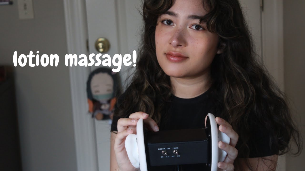 ASMR 👂✨ Ear Massage with Lotion (cleaning 3dio after!)