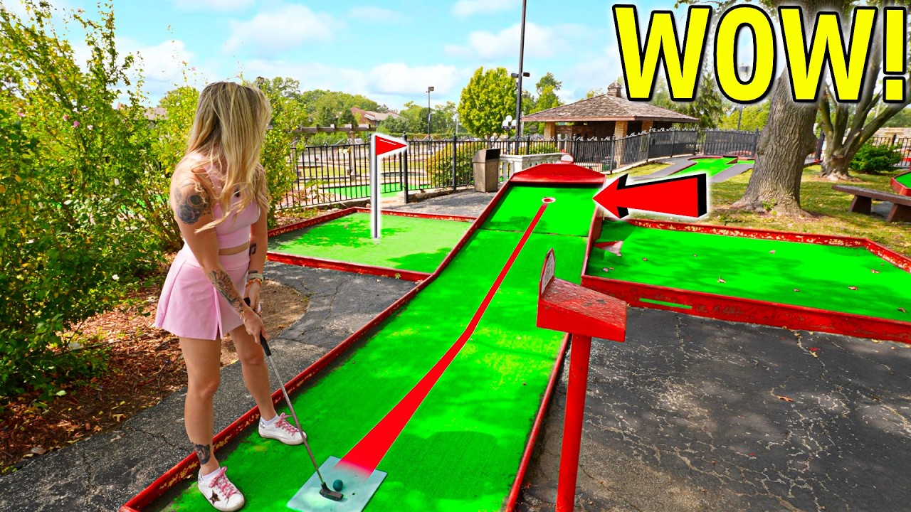 The Mini Golf Course Has BONUS Hole in One Options!