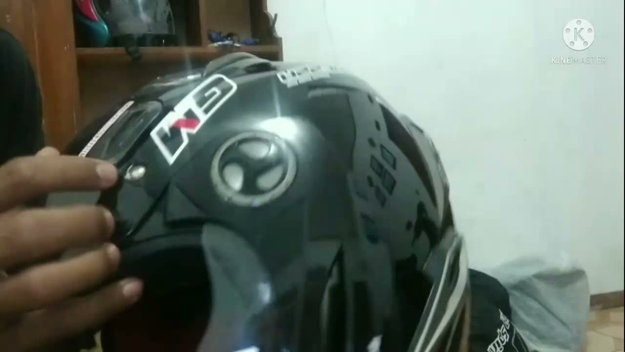 cara melepas kaca helm GM imfrezaa atau nhk aviator juga bisa