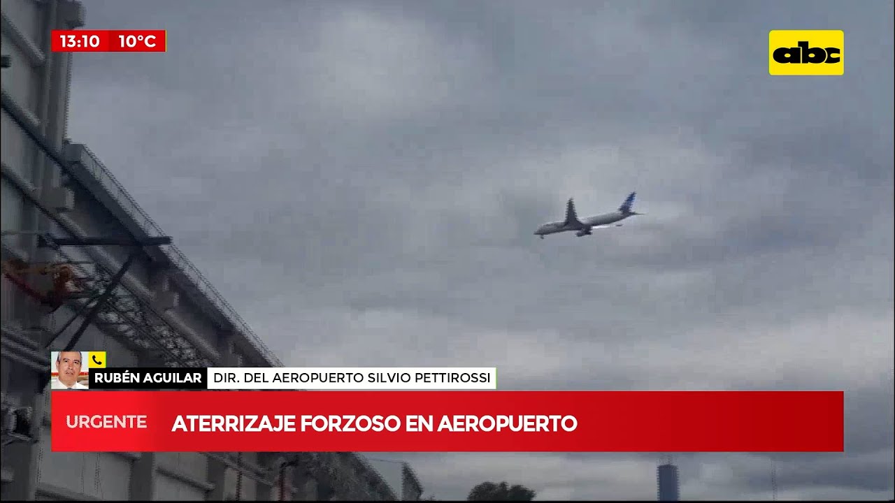 URGENTE: avión aterrizó de emergencia en el Silvio Pettirossi tras impactar contra un pájaro