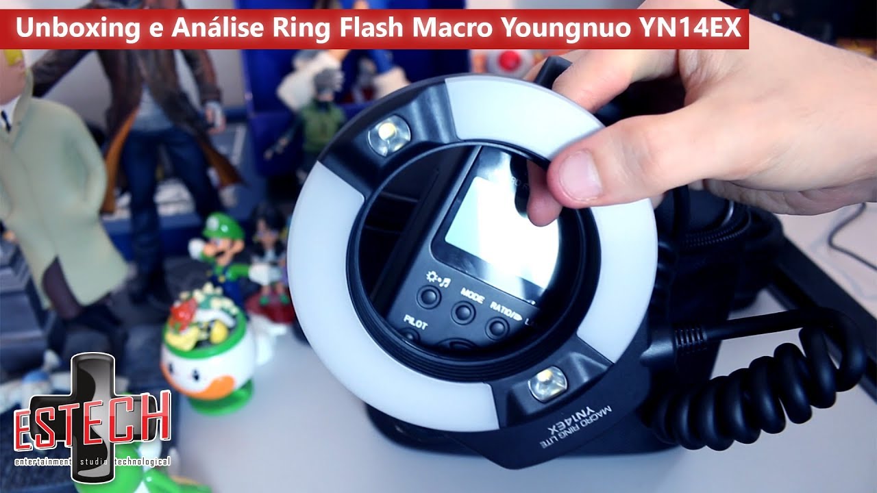 Unboxing e Análise Ring Flash Macro Youngnuo YN14EX