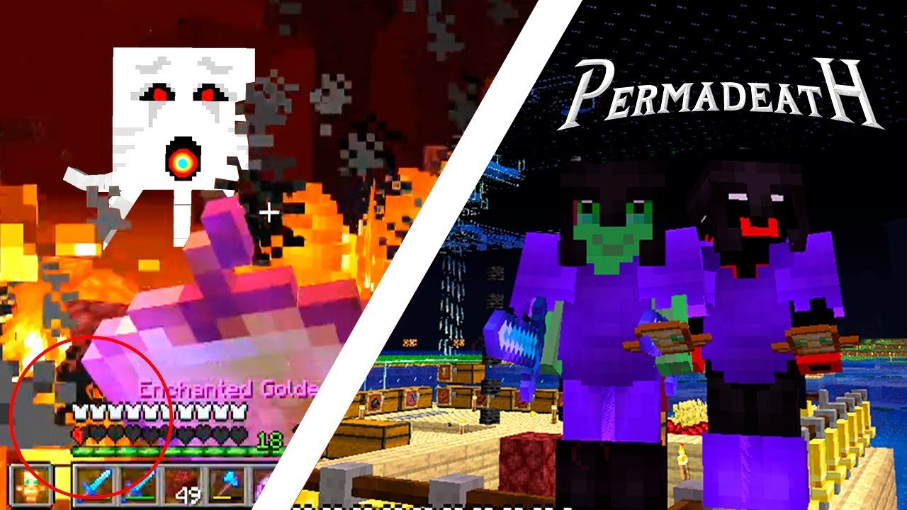 Permadeath #8 | Un super Ghast me dejó a medio corazón pero logré conseguir la nueva armadura