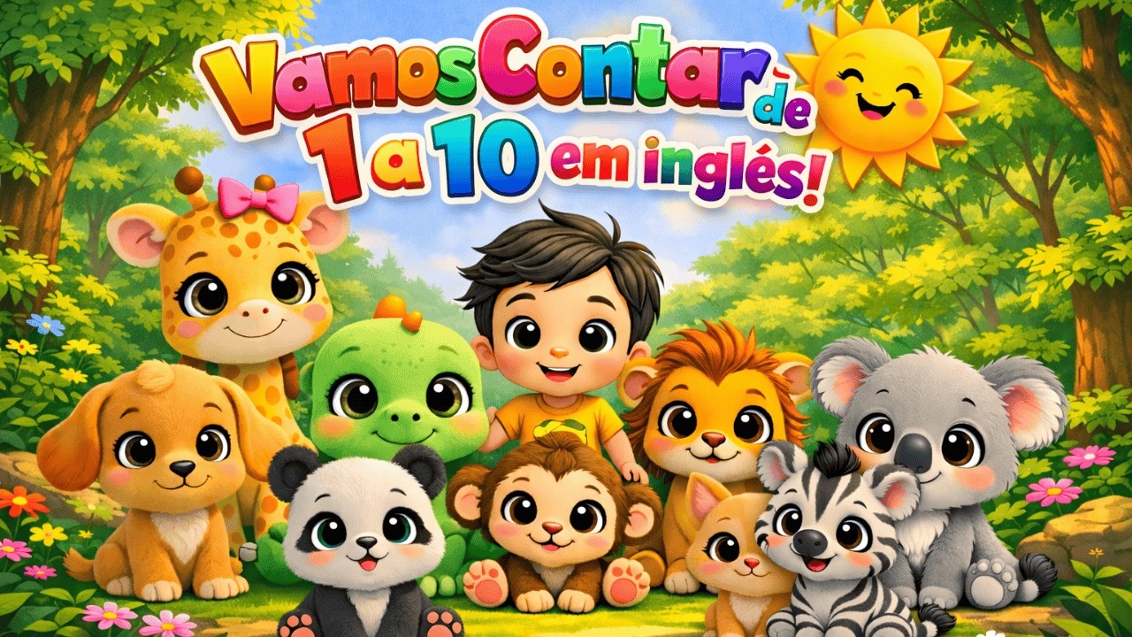 Vamos contar de 1 a 10 em inglês | Aprenda a contar em inglês