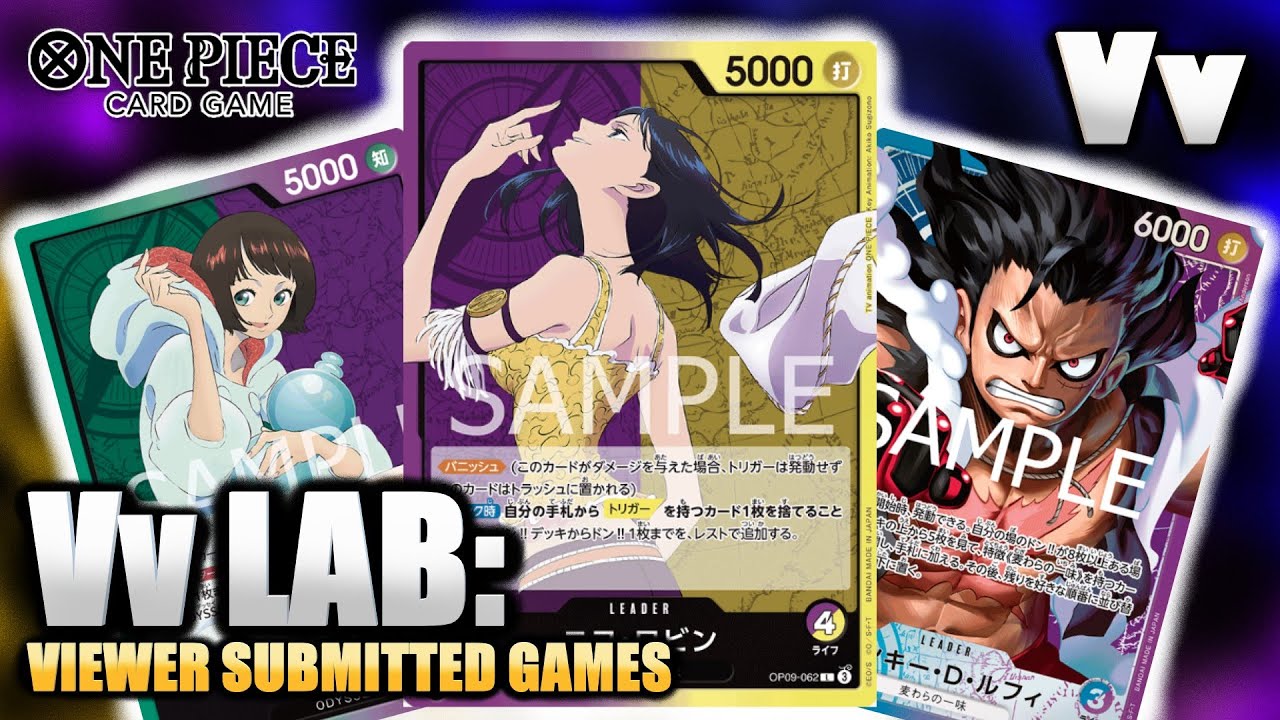 One Piece TCG: Vv Lab - Analyzing Viewer Submitted Games on the Sim (UP Luffy, Robin, Lim, and More)