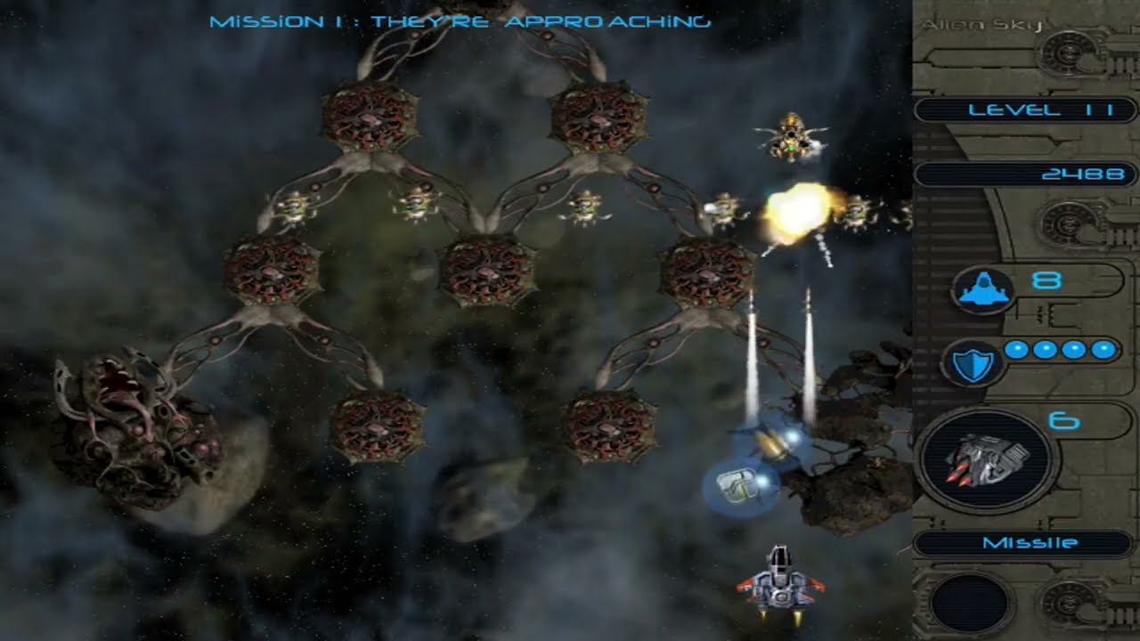 Alien Sky : Mission 1-5 Gameplay Part 1 (No Death) #oldgames