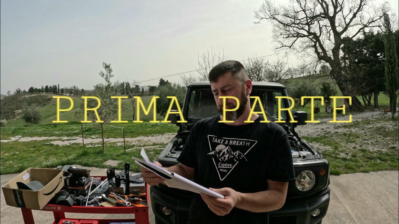 Istallazione fari da lavoro OSRAM LEDriving Cube PX 4500 Spot su New Suzuki Jimny Pro PRIMA PARTE