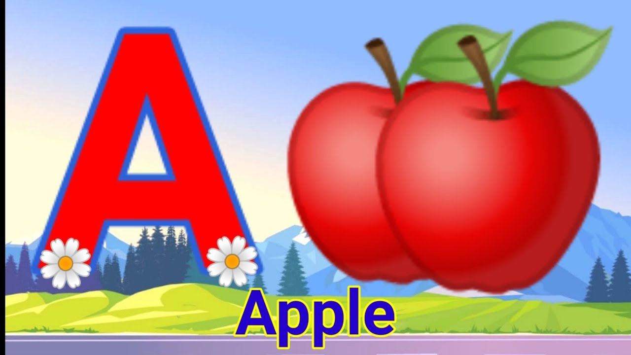 A for Apple 🍎, B for Bat 🏏, C for Cat 😺, abcd song, phonics, a to z alphabet, abcd rhymes