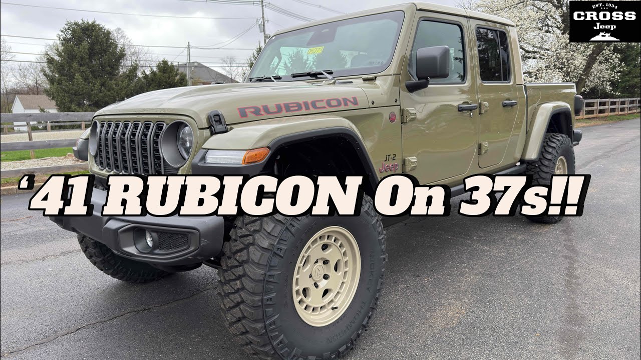 Jeep Gladiator Rubicon 2026 года выпуска, 1941 года, на 37-дюймовых шинах! Лифт-комплект AEV + ди...