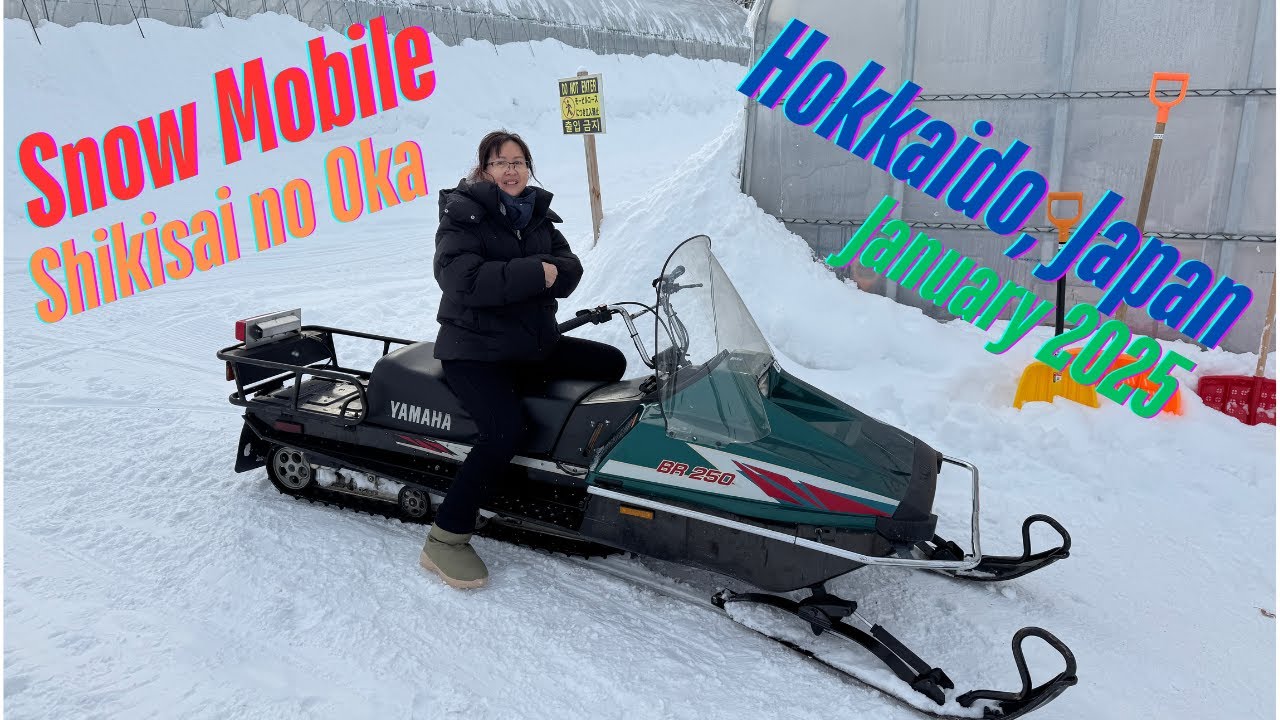 Snow Mobile - Shikisai no Oka, Hokkaido, Japan (January 2025)