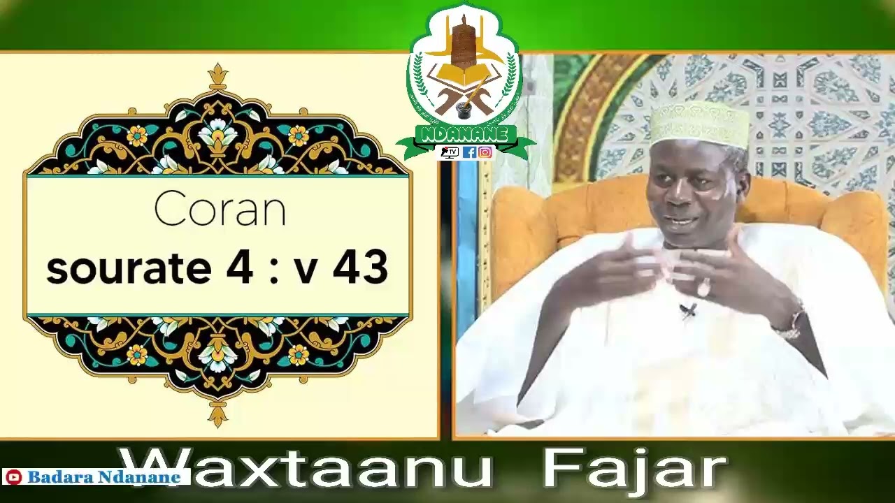 Wakhtanou Fadjar du Lundi 06 Janvier 2025 par Oustaz Hady Niass