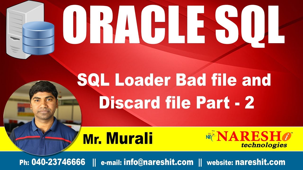 SQL Loader Bad file and Discard file Part 2  | Oracle SQL Tutorial | Mr.Murali