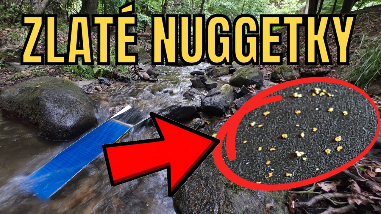 Našiel som zlaté nuggetky 😱 Prospekčné ryžovanie zlata na západnom Slovensku