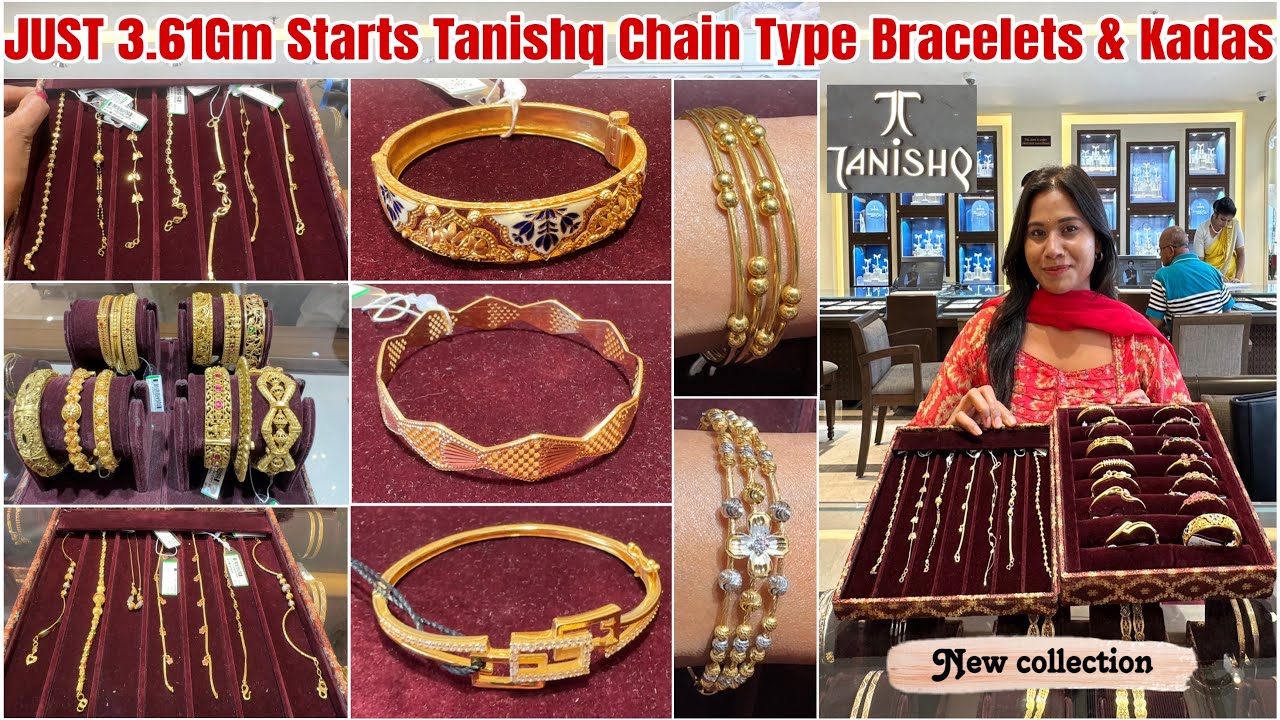 Tanishq Gold Bracelet, Kada & Single Bangle 3.61Gm Starts😍Lightweight Gold Bracelet Gold Kada Bangle