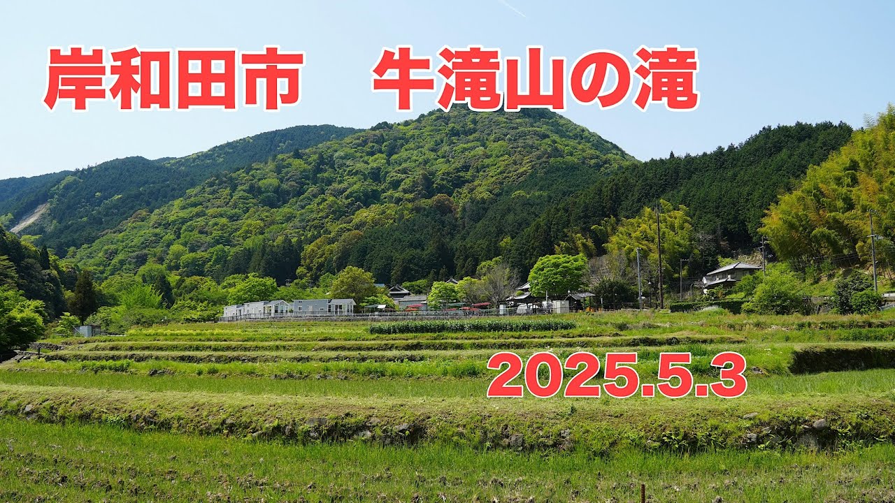 岸和田市にある牛滝山の滝を撮影　～2025.5.3 癒されました～