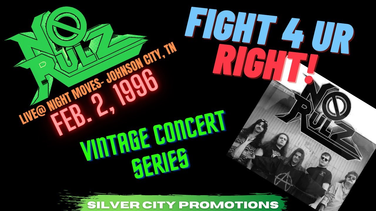 FIGHT FOR YOUR RIGHT - NO RULZ (BEASTIE BOYS COVER) LIVE AT NIGHT MOVES, JOHNSON CITY, TN 2-9-96