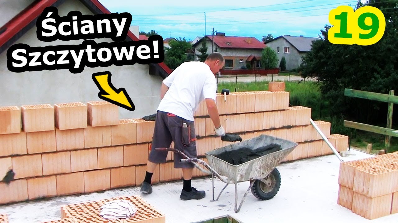 Ściany Szczytowe i Kolankowe !!! - Gwinty na Kotwach i Przenoszenie Pionów. (Vlog 19)