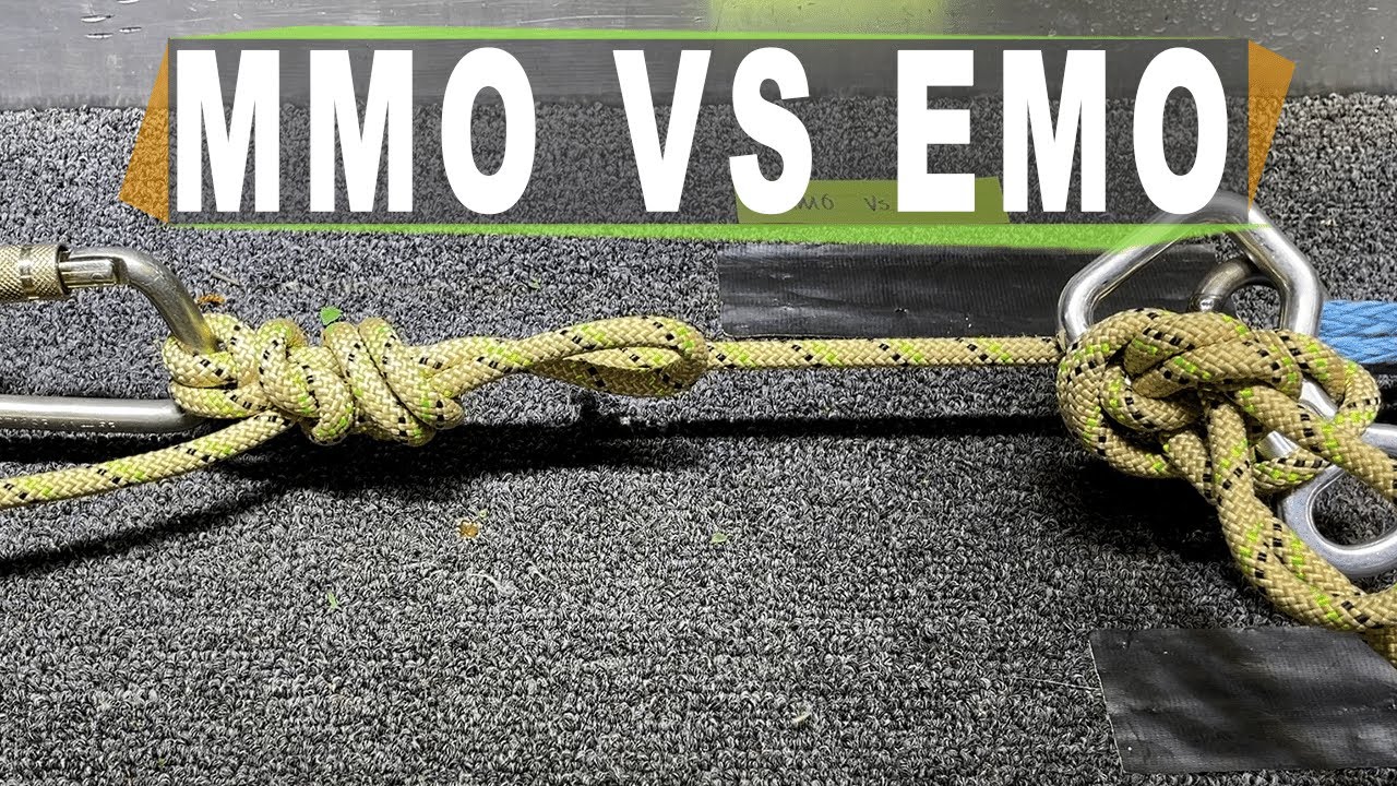 EMO vs MMO break tests + stone knot, clove hitch and figure 8