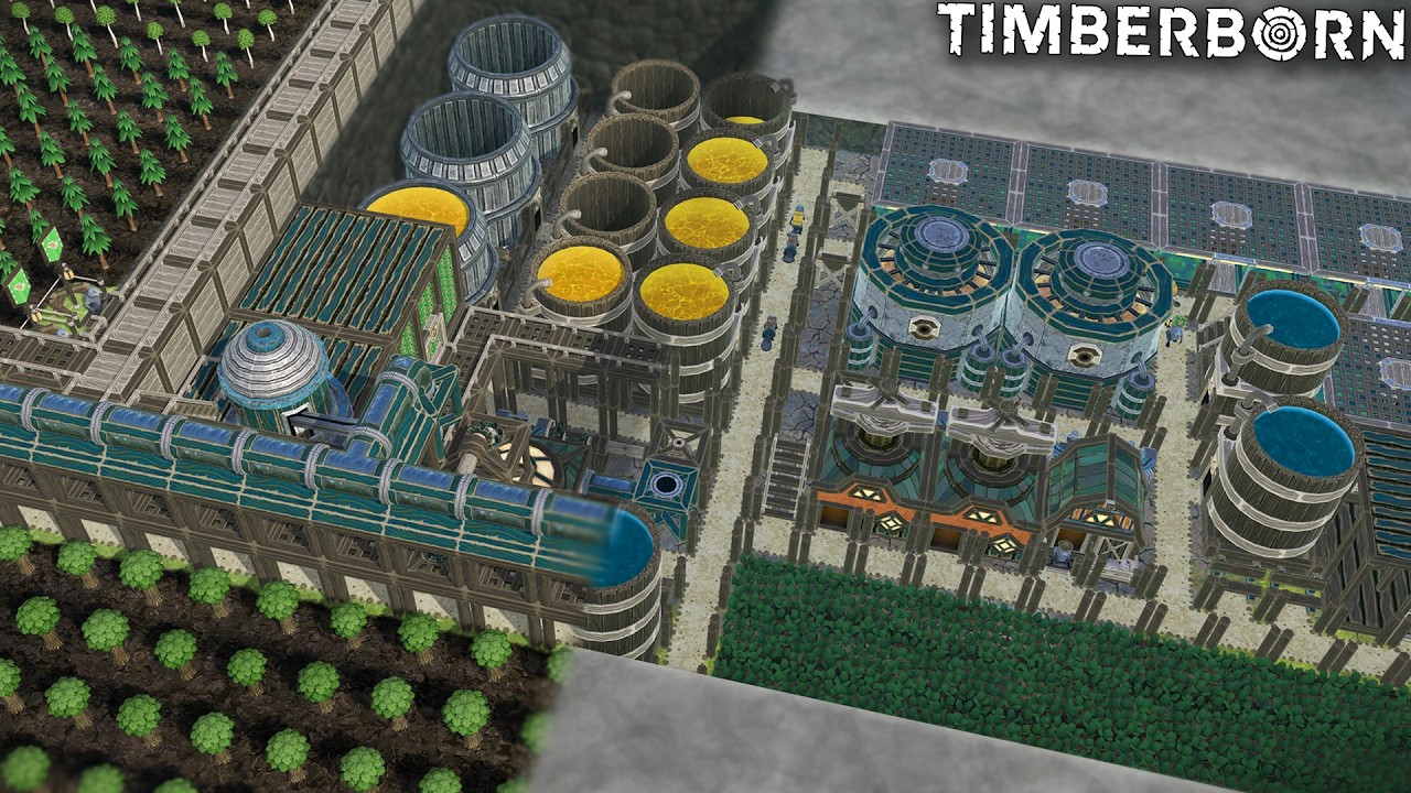 Building UNDERGROUND Cities in Timberborn Update 7!
