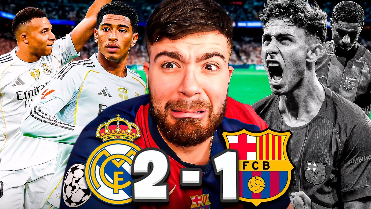 BARCELONA PERDI&Oacute; EL CL&Aacute;SICO 2-1 VS REAL MADRID. VICTORIA BLANCA. DERROTA DURA CUL&Eacute; Y A MEJORAR.