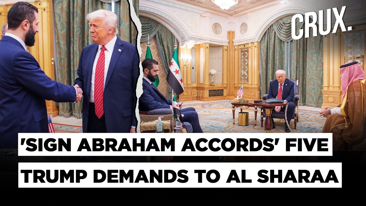 Trump Meets Al-Sharaa In Saudi After Lifting Sanctions On Syria, Urges Abraham Accords With Israel