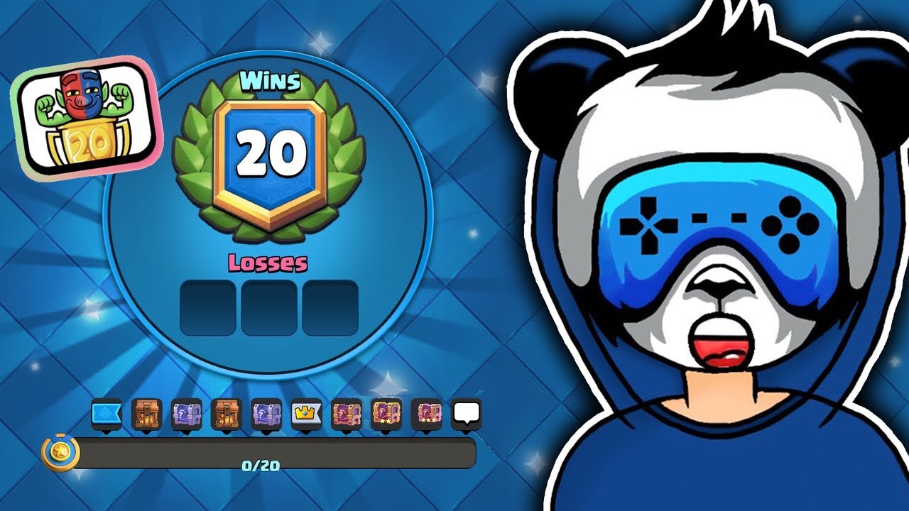 PANDA VS 20 WIN CHALLENGE W CLASH ROYALE!