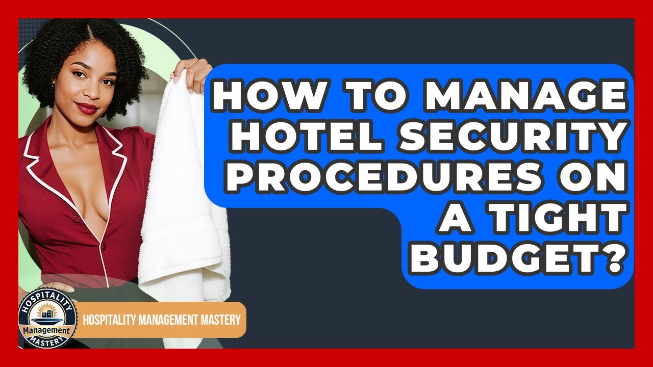 How To Manage Hotel Security Procedures On A Tight Budget? - Hospitality Management Mastery