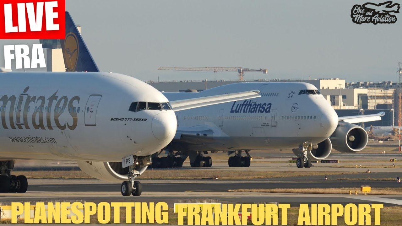 🔴Live Friday Planespotting Frankfurt Airport | Holiday Start #airplanes